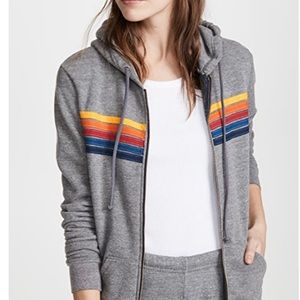 NWT Avaitor Nation 5 stripe zip up hoodie
